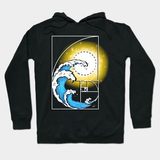 Golden Ratio - Fibonacci Sequence - Waves Hoodie